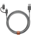Кабель Native Union Belt Cable Universal Zebra (2 m) (BELT-ULC-ZEB-NP)