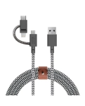 Кабель Native Union Belt Cable Universal Zebra (2 m) (BELT-ULC-ZEB-NP)