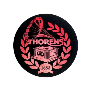 Антистатичний мат з повсті: Thorens Felt mat, 300mm, червоно-чорний