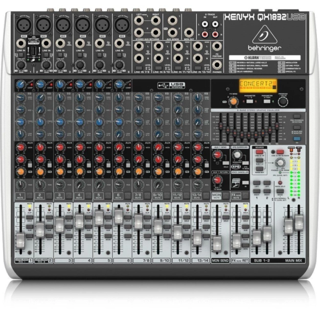 Мікшерний пульт Behringer XENYX QX1002USB