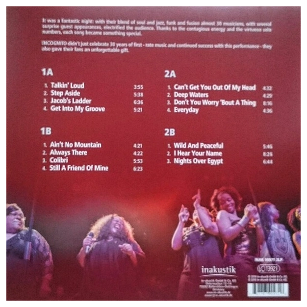 Вініловий диск LP Incognito: Live In London
