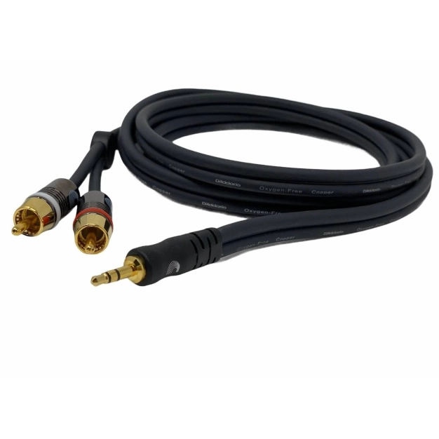 Готовий аудіо кабель Daddario PW-MP-05 Audio Cable Mini Jack - 2RCA Готовий аудіо кабель Daddario PW-MP-05 Audio Cable Mini Jack - 2RCA