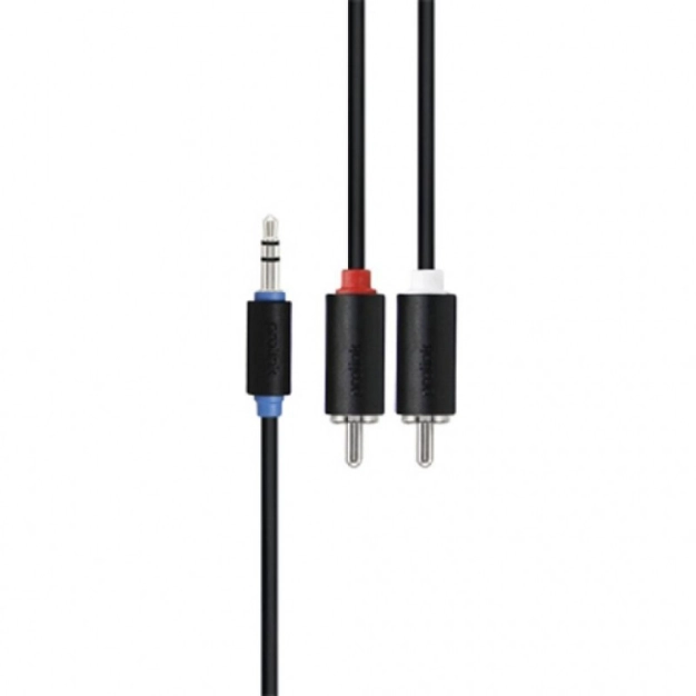 Стерео кабель ProLink PB103-0500 3.5 мм St - 2 RCA 5 м Стерео кабель ProLink PB103-0500 3.5 мм St - 2 RCA 5 м