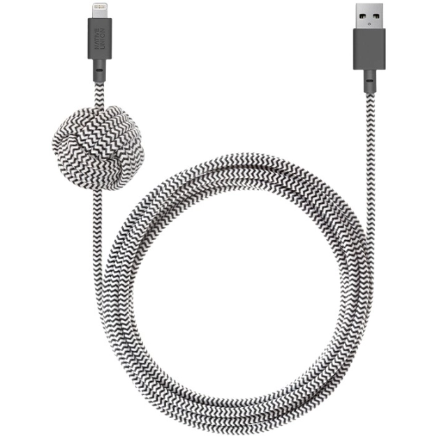 Кабель Native Union Night Cable Lightning Zebra (3 m)