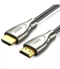 Міжкомпонентний кабель Ugreen HD131 HDMI to HDMI, v 2.0 UltraHD 4K-3D Braided Nylon Gray 3 м