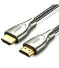 Міжкомпонентний кабель Ugreen HD131 HDMI-HDMI, v 2.0 UltraHD 4K-3D Braided Nylon Gray 1.5 м