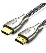 Кабель UGREEN HD131 HDMI to HDMI, 1 m, v2.0 UltraHD 4K-3D Braided Nylon Gray