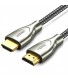 Межкомпонентный кабель Ugreen HD131 HDMI to HDMI, v 2.0 UltraHD 4K-3D Braided Nylon Gray 1 м