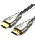 Кабель UGREEN HD131 HDMI to HDMI, 1 m, v2.0 UltraHD 4K-3D Braided Nylon Gray