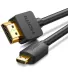 Міжкомпонентний кабель Ugreen HD127 microHDMI to HDMI, v 2.0 UltraHD 4K-3D, 2 м Black