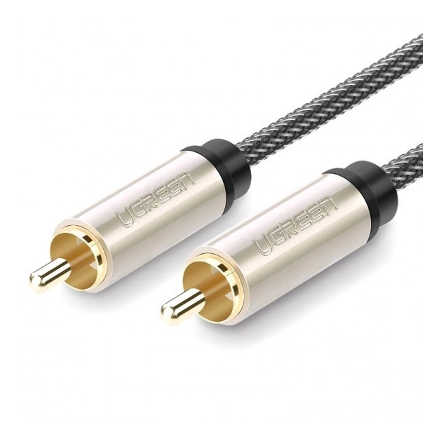 Кабель UGREEN AV133 RCA to RCA Coaxial Cable Braided, 2 m