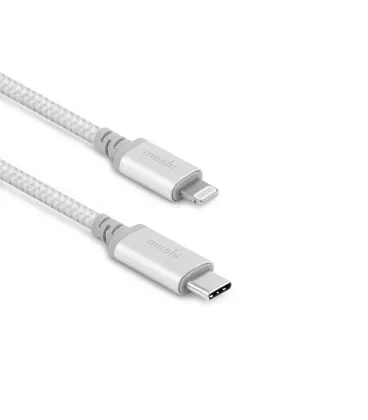 Кабель Moshi Integra™ Cable USB-C to Lightning Jet Silver (1.2 m)