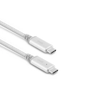 Кабель Moshi Integra™ USB-C та USB-C Cable with Smart LED Jet Silver (2 m)