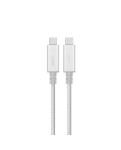 Кабель Moshi Integra™ USB-C та USB-C Cable with Smart LED Jet Silver (2 m)