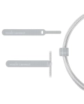Кабель Moshi Integra™ USB-C та USB-C Cable with Smart LED Jet Silver (2 m)