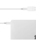 Кабель Moshi Integra™ USB-C та USB-C Cable with Smart LED Jet Silver (2 m)