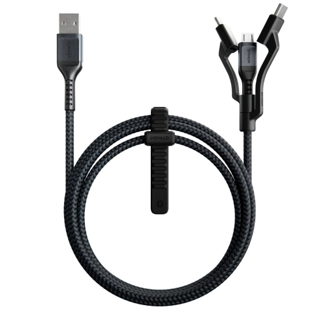 Кабель Nomad Universal Cable 3 in 1 Black (1.5 m) (NM0191AB00)