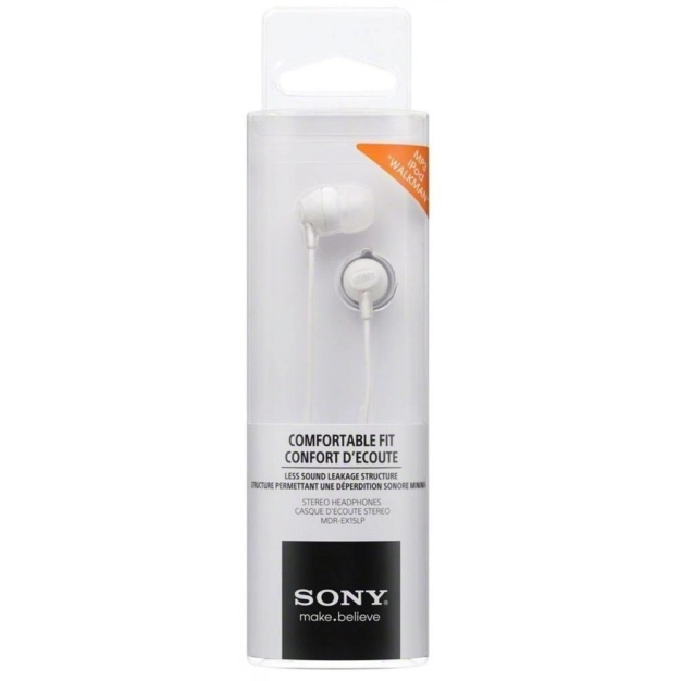 Навушники SONY MDR-EX15LP White