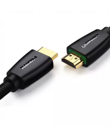 Міжкомпонентний кабель Ugreen HD118 HDMI to HDMI, v 2.0 UltraHD 4K-3D Braided Black 5 м