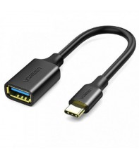 Перехідник Ugreen US154 USB Type-C - USB 3.0 OTG, 10 см Black