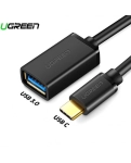 Перехідник Ugreen US154 USB Type-C - USB 3.0 OTG, 10 см Black