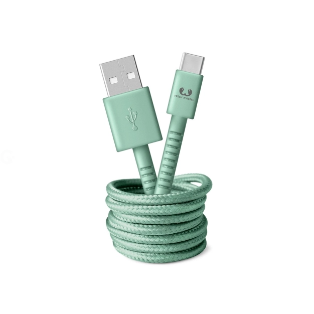 Кабель Fresh 'N Rebel Fabriq USB-C Cable 1,5m Peppermint (2CCF150PT)