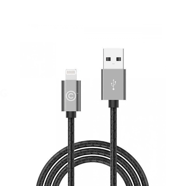 Кабель Lab.C Lightning Leather Cable AL Space Grey (1.8 m) (LABC-511-GR)