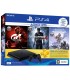 Ігрова приставка SONY PlayStation 4 Slim 500 Gb Black (HZD+GTS+UC4+PSPlus 3М)