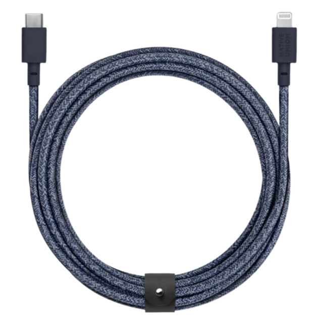 Кабель Native Union Belt Cable XL USB-C to Lightning Indigo (3 m) (BELT-CL-IND-3-NP)