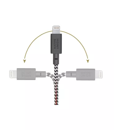 Кабель Native Union Belt Cable XL USB-C to Lightning Zebra (3 m) (BELT-KV-CL-ZEB-3)