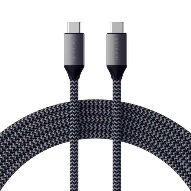 Кабель Satechi USB-C до USB-C Cable 100W Space Gray (2 m) (ST-TCC2MM)