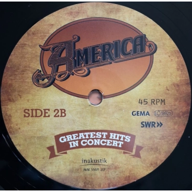 Вініловий диск LP America: Greatest Hits - In Concert
