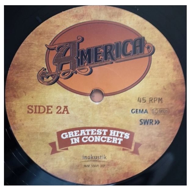 Вініловий диск LP America: Greatest Hits - In Concert