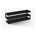 Тумби та підставки під ТВ NorStone Esse 1400mm Black-Black Тумби та підставки під ТВ NorStone Esse 1400mm Black-Black