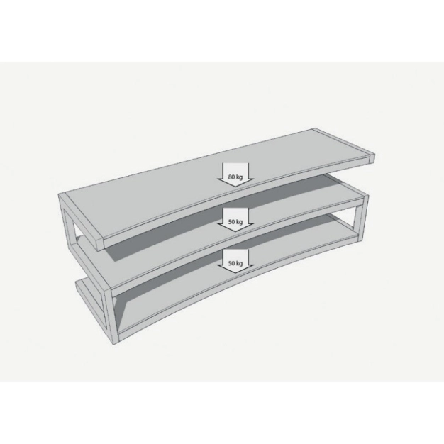 ТБ тумба Norstone Esse Curve 1500mm Black-Black