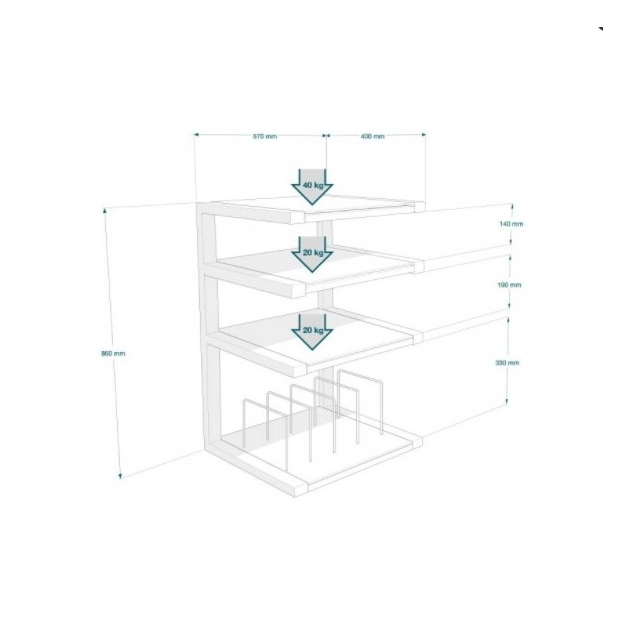 Hi-Fi стійка NorStone Esse Hifi Vinyl Red Hi-Fi стійка NorStone Esse Hifi Vinyl Red