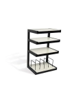 Стойка для Hi-Fi и AV аппаратуры NorStone Esse HiFi Vinyl Black-White Frosted