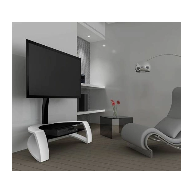 ТБ-тумби, стійки під телевізор/апаратуру Norstone-design galby white-black