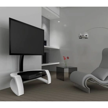 ТБ-тумби, стійки під телевізор/апаратуру Norstone-design galby white-black