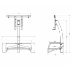 ТБ-тумби, стійки під телевізор/апаратуру Norstone-design galby white-black ТБ-тумби, стійки під телевізор/апаратуру Norstone-design galby white-black