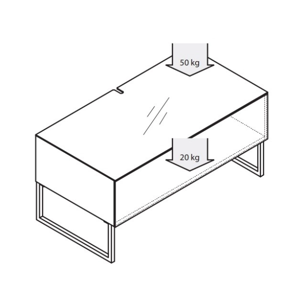Тумби та підставки під ТБ NorStone Khalm Black/Walnut