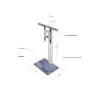Стійки для ТВ та моніторів NorStone Suspens+ White/Glas Стійки для ТВ та моніторів NorStone Suspens+ White/Glas