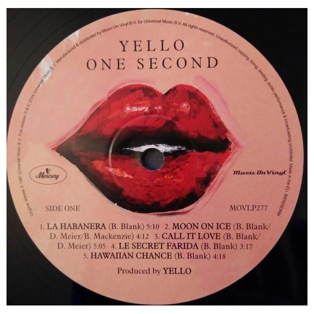 Вініловий диск LP Yello: One Second Remastered (180g)