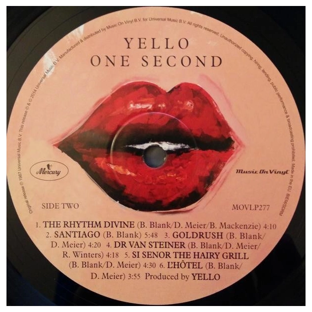 Вініловий диск LP Yello: One Second Remastered (180g)