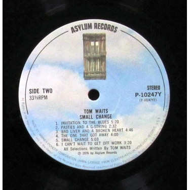 Вініловий диск LP Tom Waits: Small Change - Hq