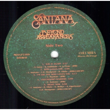 Вініловий диск LP Santana: Beyond Appearances-Hq (180g)