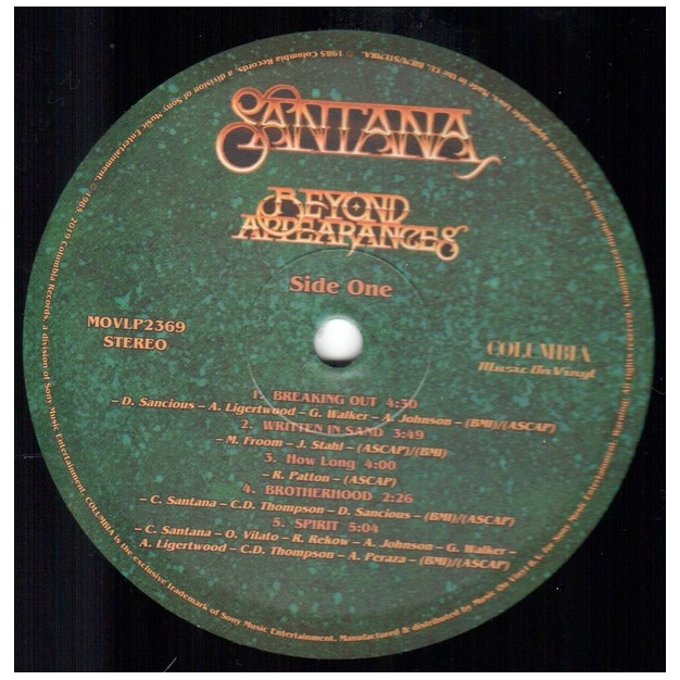Вініловий диск LP Santana: Beyond Appearances-Hq (180g)