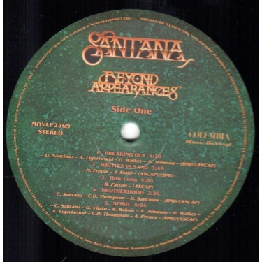 Вініловий диск LP Santana: Beyond Appearances-Hq (180g)