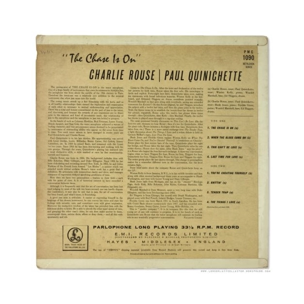 Вініловий диск LP Paul Quinichette: Chase Is On - Hq