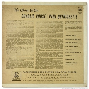 Вініловий диск LP Paul Quinichette: Chase Is On - Hq